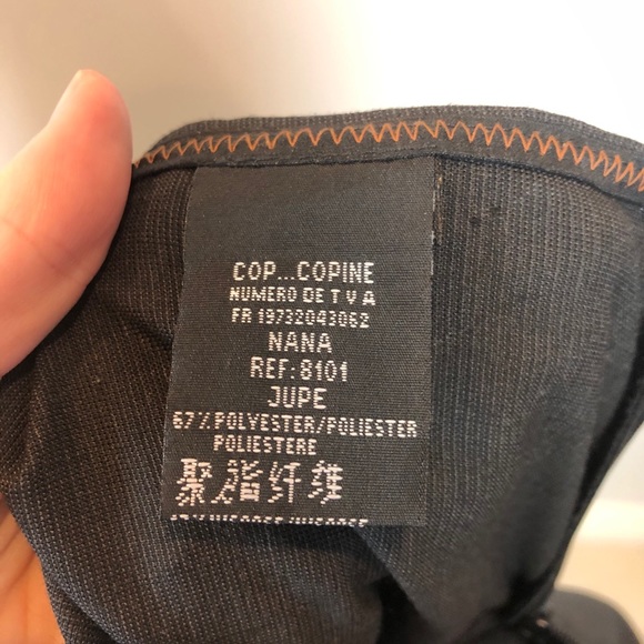 COP COPINE Handwritten Asymmetric Wrap Midi Skirt - Picture 7 of 8